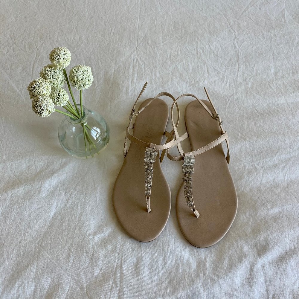 Express Rhinestone Sandals - Picture 2 of 3